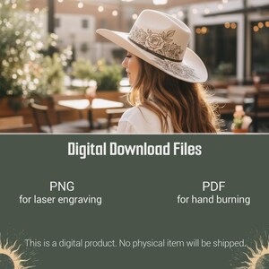 Hunting Rifle Hat Burning Design, Outdoors Hat Laser Engraving Template, Deer Head With Navigation Compass, PNG PDF image 2