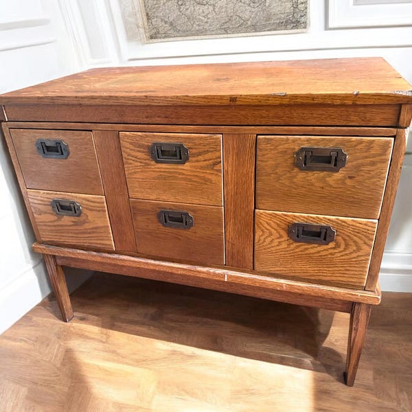 Card Catalog Table Etsy