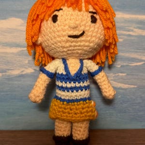 Nami Crochet Pattern - One Piece Amigurumi Doll Pattern
