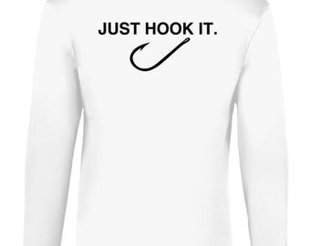 Just Hook It Men's Performance UPF 50+ Long Sleeve Antimicrobial Shirt