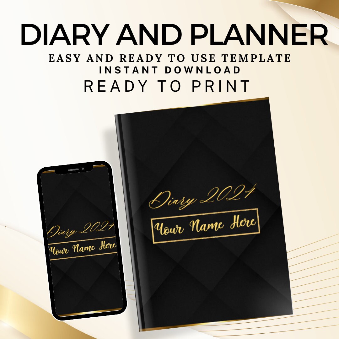 Diary Templates for Canva 2025 2025 Calendar, Monthly Planner, Weekly