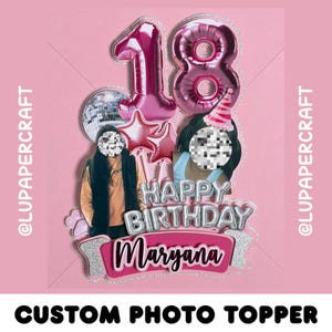 Custom Face Cake Topper, Personalized Photo Topper, Face Cutout, Photo Cupcake Topper, Birthday Face Party Decorations, Face Decor