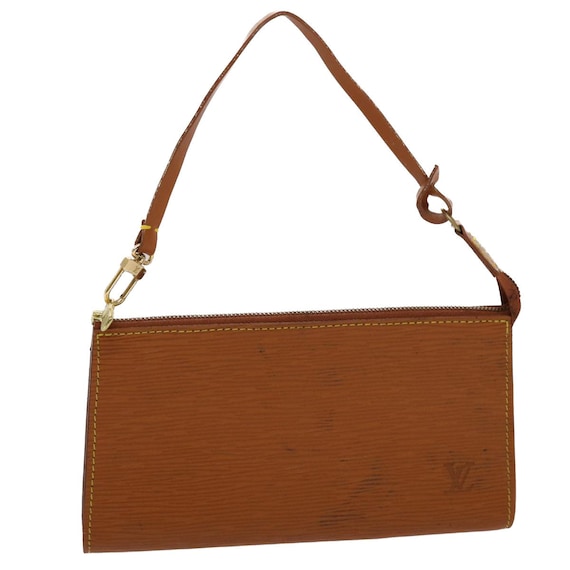 【希少】 LOUIS VUITTON Epi Leather Pochette Accessoires LOUIS VUITTON Epi Pochette Accessoires Pouch Brown M52953 LV