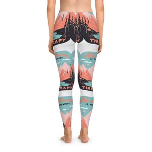 Adventure Therapy Leggings - Stretchy Leggings for Outdoor Lovers, Yoga, Fitness, Active Lifestyle, Gifts for Hikers, Adventure Enthusiasts