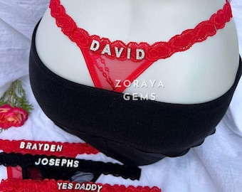 Name Thong, Personalised Name Thong, Custom Name Thong