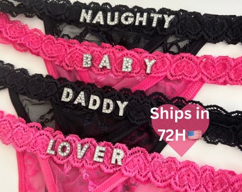 Name Thong, Personalised Name Thong, Custom Name Thong
