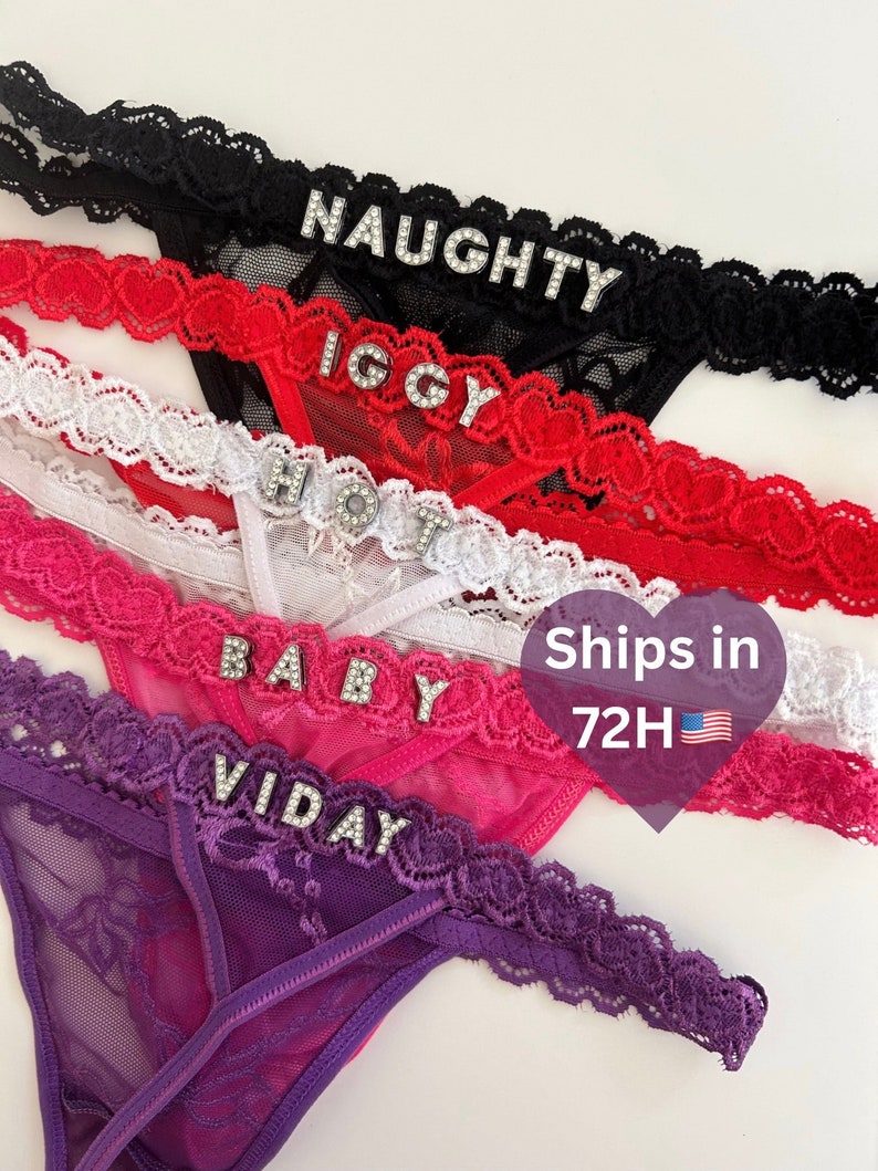 Name Thong, Personalised Name Thong, Custom Name Thong image 1