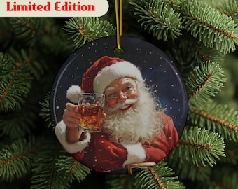 Adornos de bourbon, Whisky navideño, Adorno de licor, Regalo para amantes del bourbon, Papá Noel bourbon, Regalo para papá, Regalo para esposo, Regalo de Navidad
