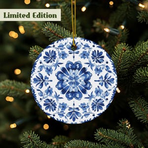 Delft Ornament, Delft, Delft Blue, Dutch Ornament, Blue And White, Double Sided Ornament, Blue And White Décor, High Quality Ceramic