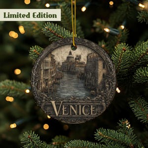 Venice Ornament, Venice Italy Gift, Venice Canal Décor, Italy Ornament, Venice Canal, Travel Souvenir, Italian Ornament, Quality Ceramic