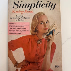 Vintage 1965 Simplicity Sewing Book: Fashion Illustrations, Ephemera