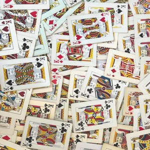 Vintage King playing cards,Set of 12 playing cards,Ephemera,Junk Journal,paper craft,Scrapbook,Card Ephemera,Vintage King,Swap Cards,Kings