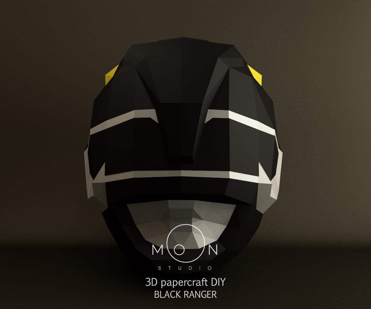 Black Ranger, DIY, Papercraft, PDF, Svg, Dxf, Low Poly, Cricut, Maker ...