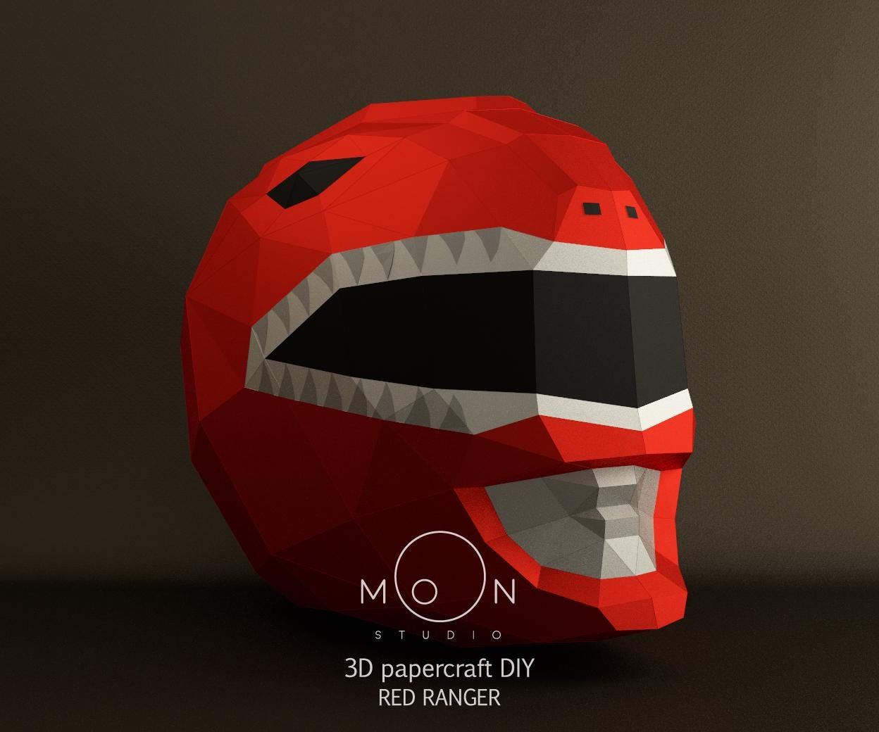 Red Ranger, DIY, Papercraft, PDF, Svg, Dxf, Low Poly, Cricut, Maker ...