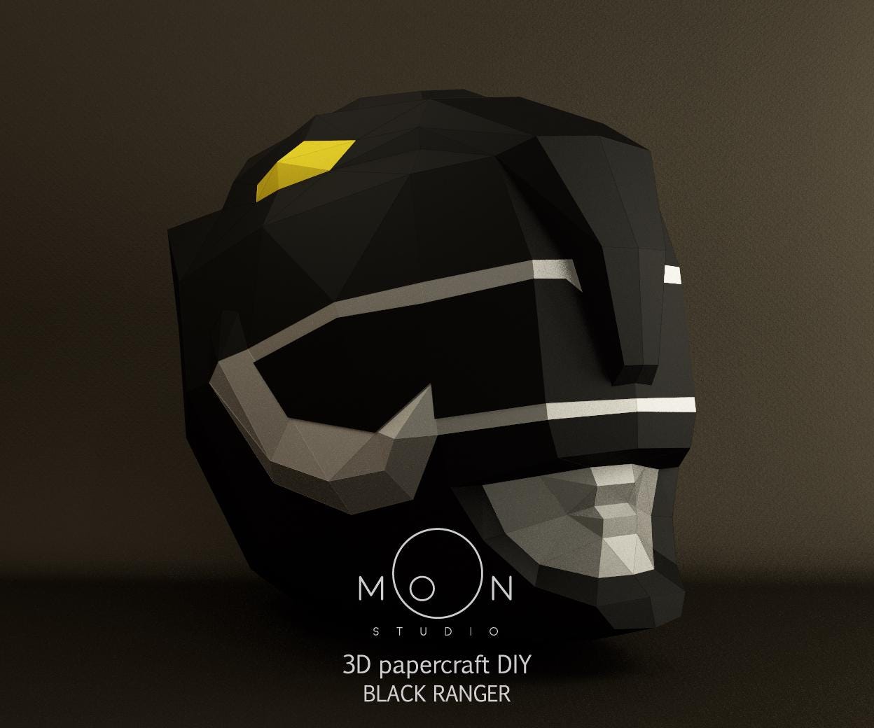 Black Ranger, DIY, Papercraft, PDF, Svg, Dxf, Low Poly, Cricut, Maker ...