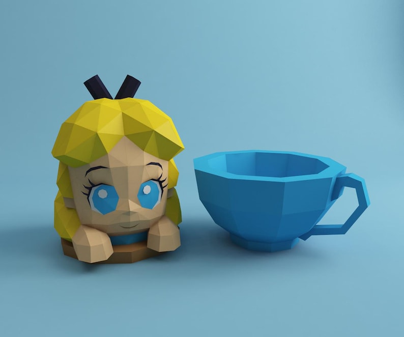 Sweet Alice, DIY, Papercraft, PDF, Svg, Dxf, Low Poly, Cricut, Maker ...