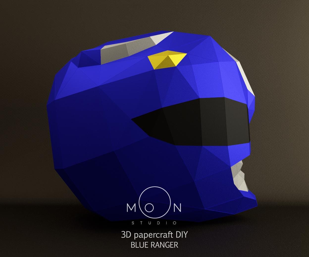 Blue Ranger, DIY, Papercraft, PDF, Svg, Dxf, Low Poly, Cricut, Maker ...