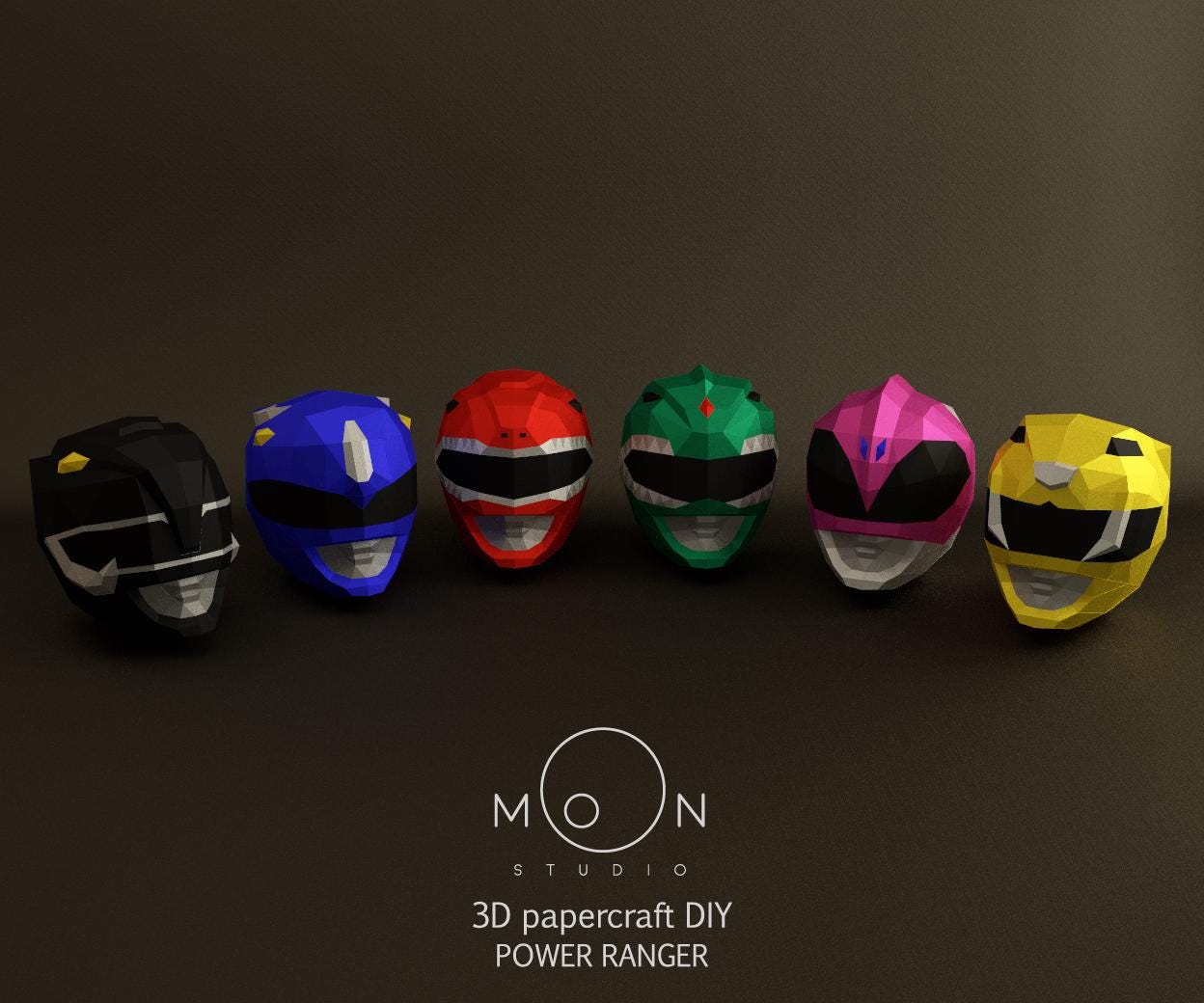 Black Ranger, DIY, Papercraft, PDF, Svg, Dxf, Low Poly, Cricut, Maker ...