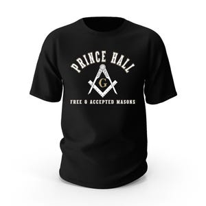 Prince Hall Masonic T-Shirt: Free & Accepted Masons Apparel