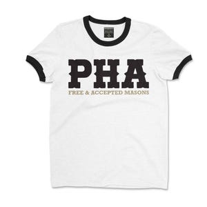 PHA Free & Accepted Masons Ringer T-Shirt | Prince Hall Free and Accepted Masons | Prince Hall Freemasonry | Prince Hall Freemasons