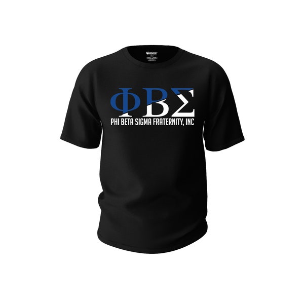 Phi Beta Sigma Fraternity, Inc Split Letters T-Shirt | GOMAB | The Sigmas