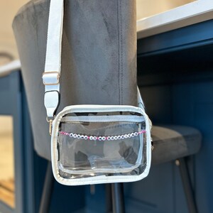 PERSONALISED Eras Tour Friendship Bracelet Bag Crossbody Shoulder Bag for Swifites Taylor Swift Stadium Concert Bag image 4