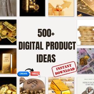 Premium Digital Products Ideas To Create And Sell Today For Passive Income, Etsy Digital Downloads, Small Business Ideas, DIY