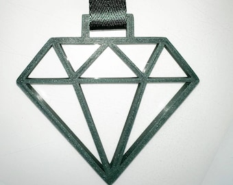 Tsurikawa JDM Ring Charm japanischer diamantförmiger U-Bahn-Griff - 3D gedruckt