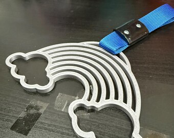 Tsurikawa JDM Ring Charm Japanischer Regenbogenförmiger U-Bahn-Griff - 3D-gedruckt
