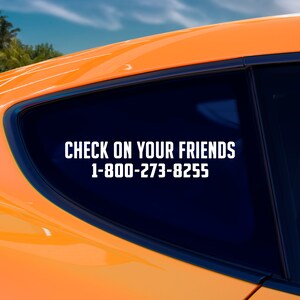 JDM Controleer je vrienden: zelfmoordpreventie holografisch, olievlek, parel, glitter autosticker sticker