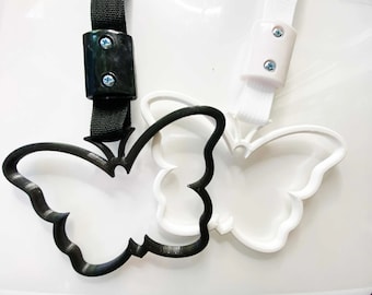 Tsurikawa JDM Ring Charm Japanese Butterfly Shaped Subway Handle  - 3D Printed