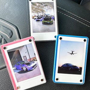 Clip para visera de coche personalizado, agregue su propia foto Polaroid, clip para visera de coche, decoración de coche con foto personalizada, foto Polaroid para coche, regalo para parejas