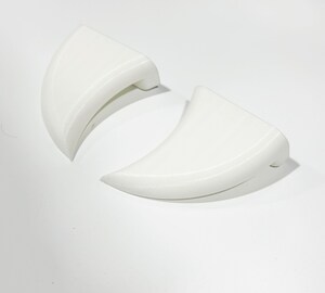 Dents De Vampire Pour Calandre De Voiture - Lot De 2, Plastique Blanc, 90x70x30 Mm - Déco Halloween Effrayante Pour Voiture, SUV, Camion