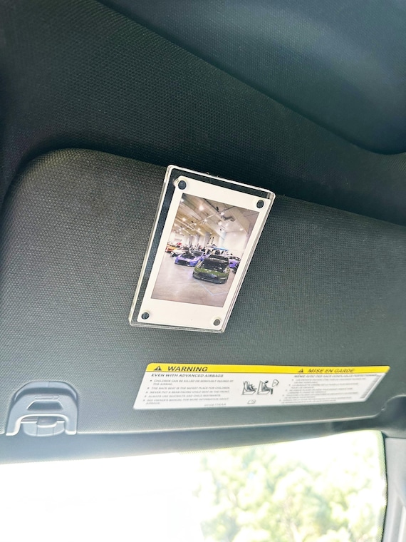 Custom Polaroid Photo Car Visor Clip: Personalized Car Decor