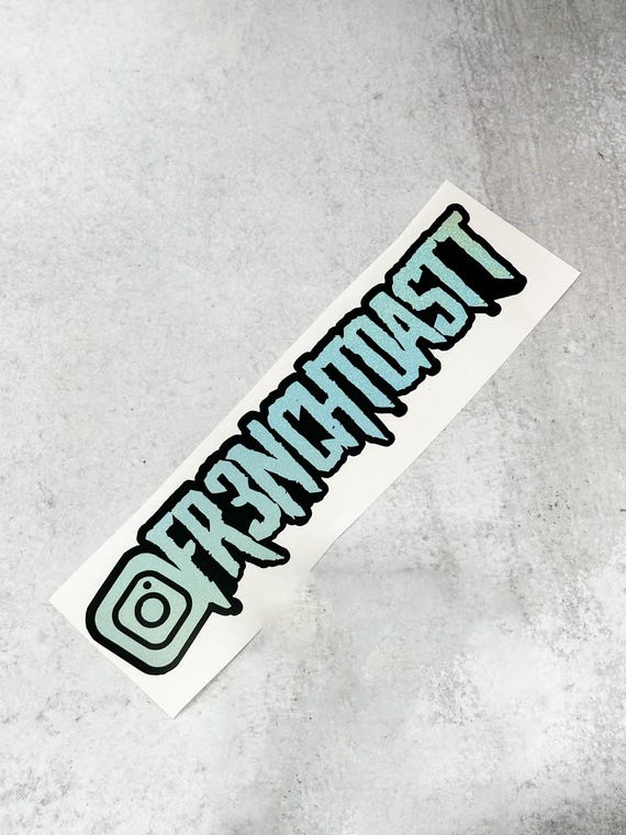 Premium Custom Instagram Username Handle Holographic Vinyl Decal | Car Window Personalized IG Username Sticker Waterproof Social Media