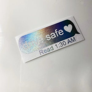 JDM iMessage iPhone Text Message Read Receipt / Drive Safe / Holographic, Oil Slick, Pearl, Glitter Car Sticker Decal