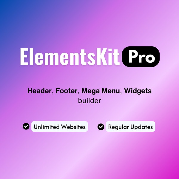ElementsKit Pro offers Header Footer Builder, Mega Menu Builder, Layout Template Library, 85+ custom widgets- Advanced Accordion