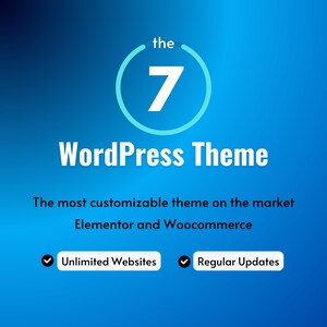 The7 Theme for Elementor and Woocommerce, 1-click website demos, design your unique online presence, All kinds of websites.