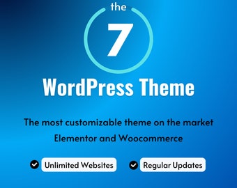 The7 Theme for Elementor and Woocommerce, 1-click website demos, design your unique online presence, All kinds of websites.