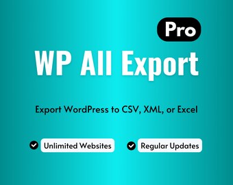 WP All Export simplifies the process of exporting your site’s data to XML or CSV formats, backing up and migrating your WordPress data