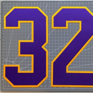 8"/10" Two-Color Twill Number for Jersey | Unstitched
