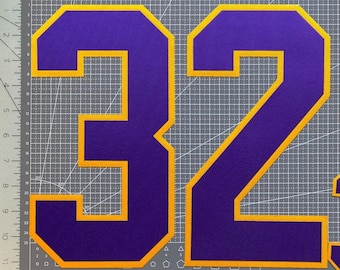 8"/10" Two-Color Twill Number for Jersey | Unstitched