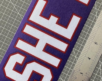 Custom Nameplate with Two-Color Letters | Unstitched