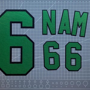 Jersey Lettering Kit | Two-Color Twill Name & Numbers | Unstitched