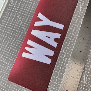 Custom Nameplate with Single Color Letters | Unstitched