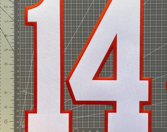 8"/10" Varsity Two-Color Twill Number for Jersey | Unstitched