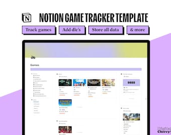 Notion game tracker, Notion Game Hub