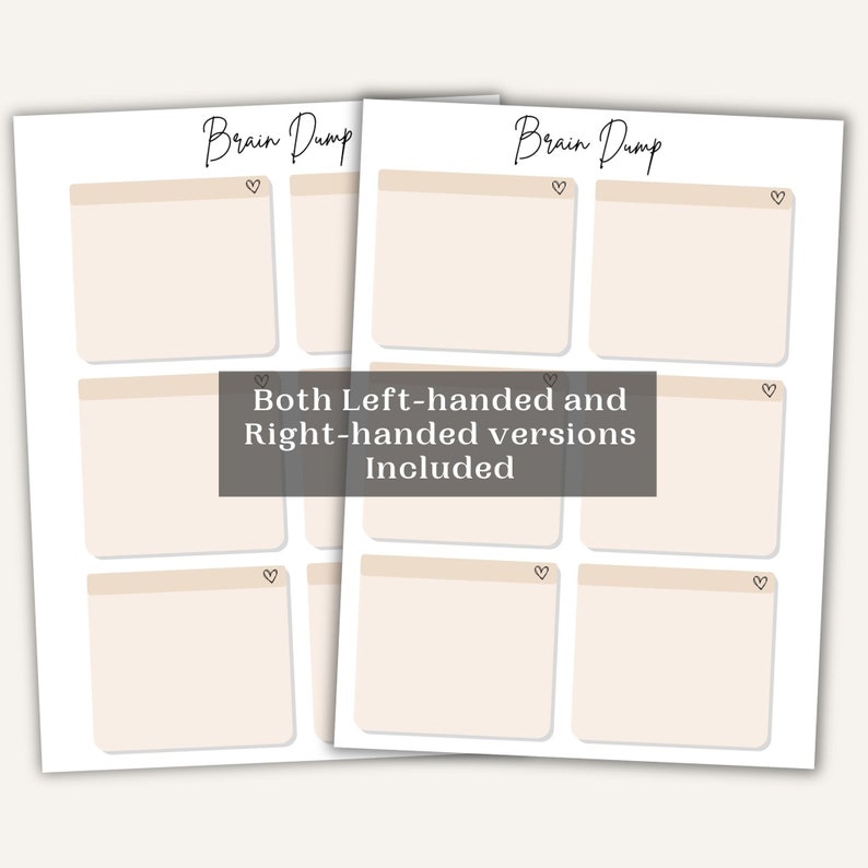 Brain With Sticky Notes Brain Dump Sticky Notes, Template for Remarkable 2, to Do Lists ...