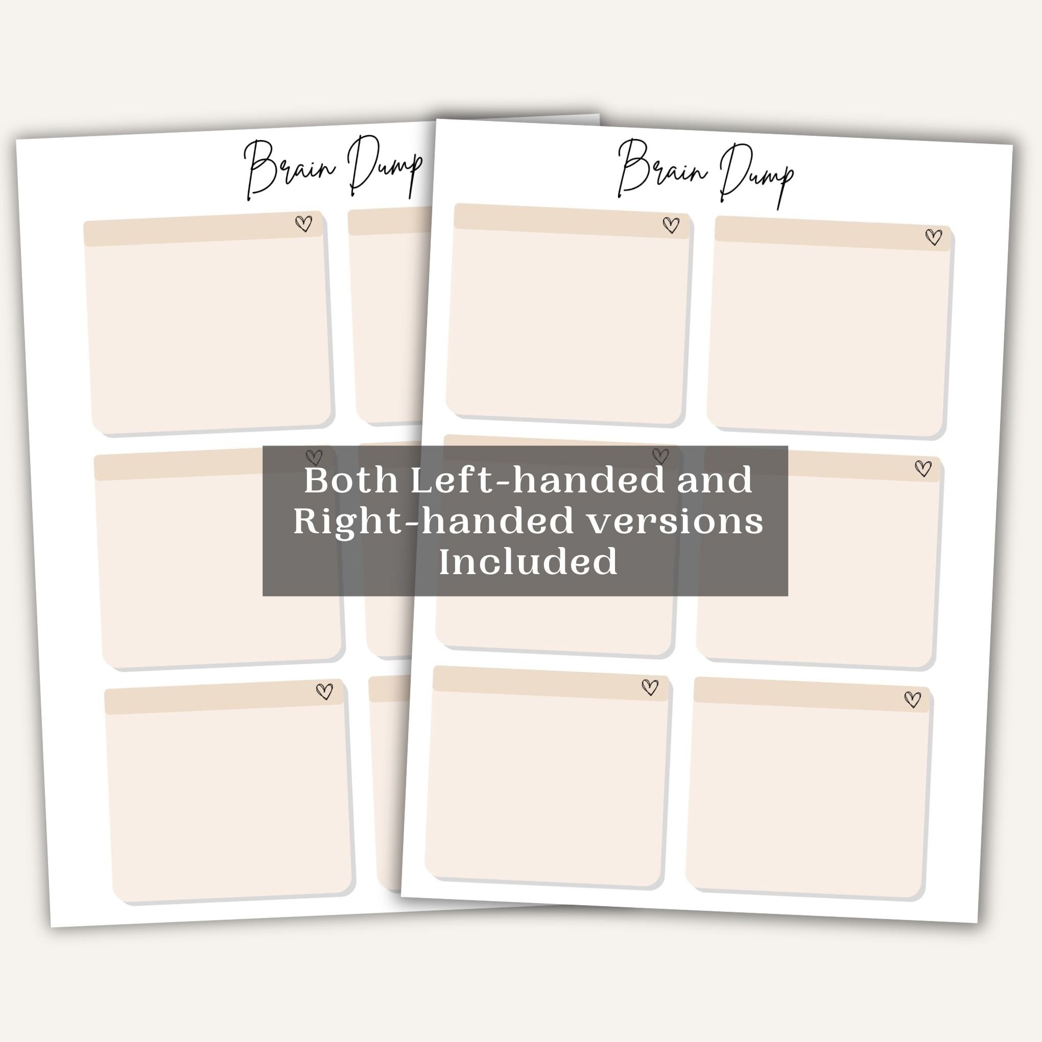 Brain Dump Sticky Notes, Template for Remarkable 2, to Do Lists ...