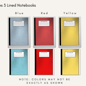 Hyperlinked Notebook Bundle in Color for Remarkable Paper Pro, 3 Lined ...